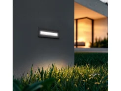 Baliza Exterior LED 3W Empotrable Pared Antracita Path Antracita