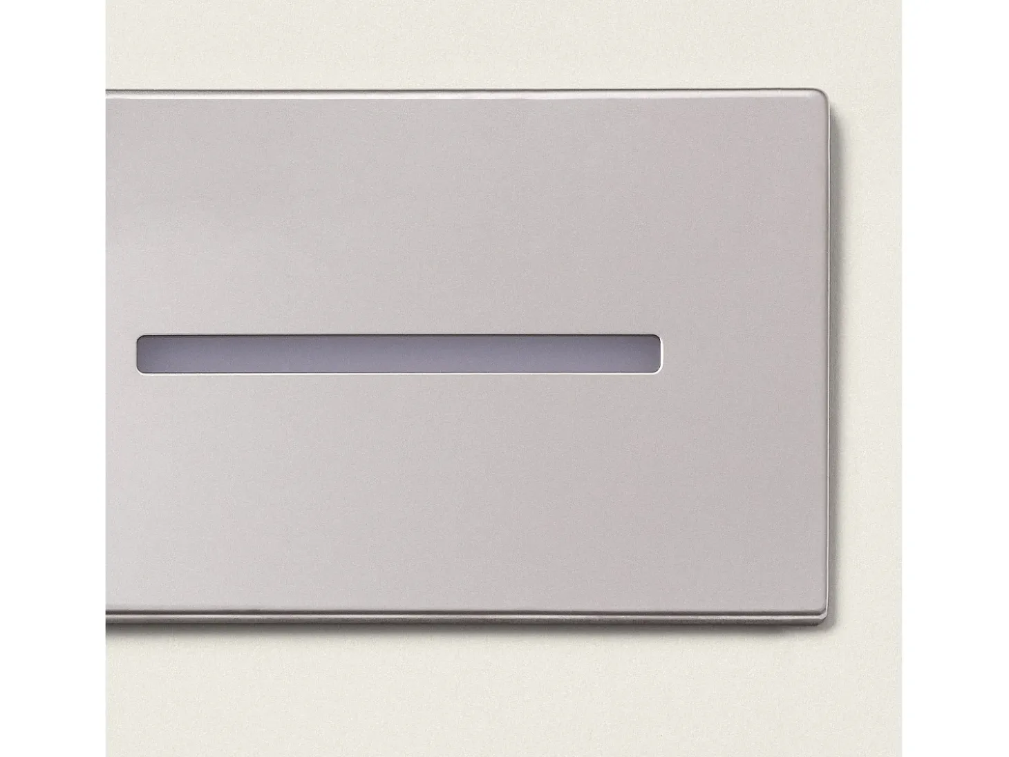 Baliza Exterior LED 3W Empotrable Pared Wabi Lineal Plateado
