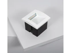 Baliza Exterior LED 4W Empotrable Pared Cuadrado Blanco Leif 2700K Blanco Cálido