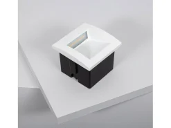 Baliza Exterior LED 4W Empotrable Pared Cuadrado Blanco Leif 2700K Blanco Cálido