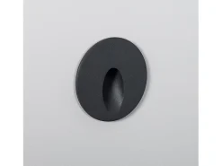 Baliza Exterior LED 3W Empotrable Pared Circular Gris Boiler 4000K Blanco Neutro