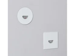 Baliza Exterior LED 2W Empotrable Pared Cuadrado Blanco Guell 2700K Blanco Cálido
