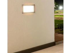 Baliza Exterior LED 9W Empotrable Pared Negro Drive 3000K Blanco Cálido