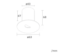 Baliza Exterior LED 2W Empotrable Pared Circular Blanco Guell 2700K Blanco Cálido