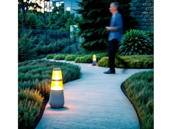 Baliza Exterior LED 8W Superficie Pie 38cm Double-Danko Óxido