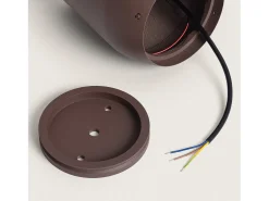 Baliza Exterior LED 8W Superficie Pie 38cm Double-Dareh Marrón oscuro