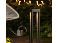 Baliza Exterior LED 7W Superficie Pie 60cm Irlaya 3000K Blanco Cálido