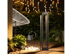 Baliza Exterior LED 7W Superficie Pie 60cm Irlaya 3000K Blanco Cálido