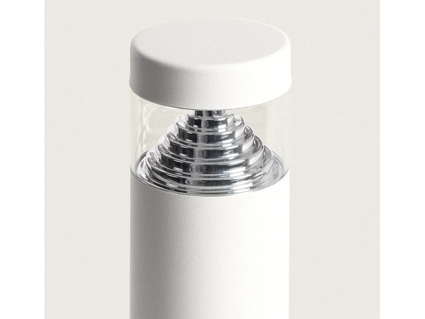 Baliza Exterior LED 5W Superficie Pie 30cm Inti Inox Blanco 3000K Blanco Cálido