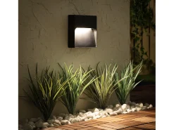 Baliza Exterior LED 6W Superficie Pared Arca 3000K Blanco Cálido