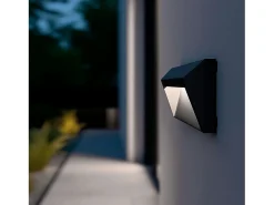 Baliza Exterior LED 2W Superficie Pared Antracita Chester 6000K Blanco Frío