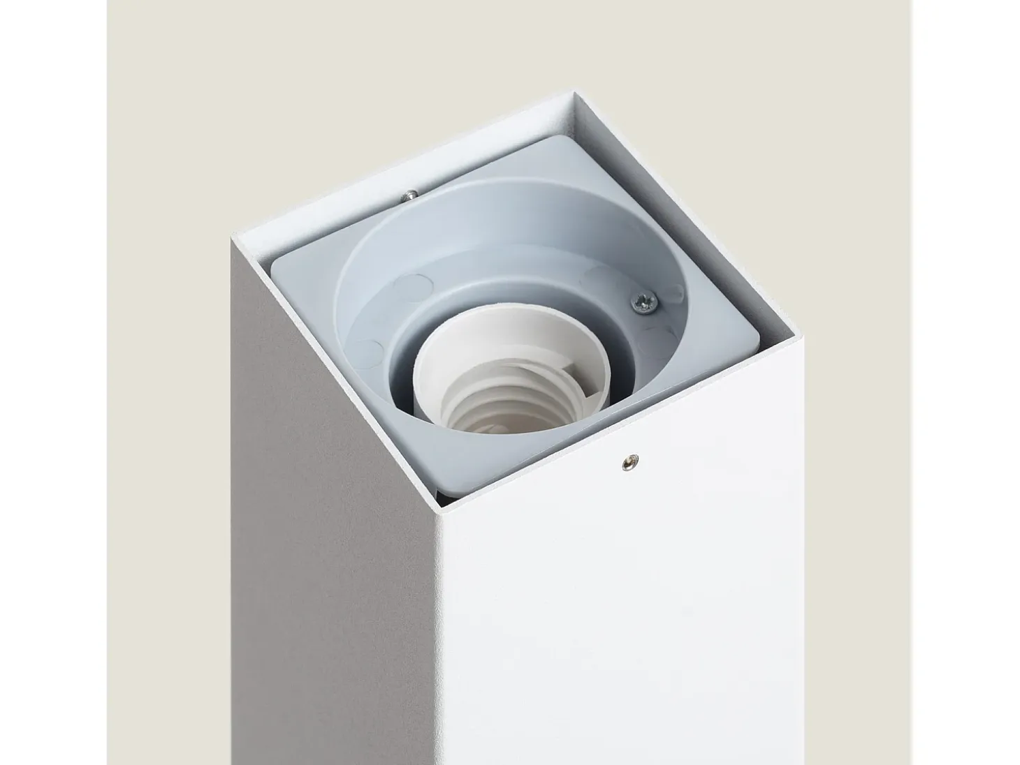 Baliza Exterior Superficie Pie 74cm Augusta Blanca Blanco