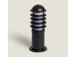 Baliza Exterior Superficie Pie 40cm Guiza Negro