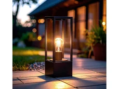 Baliza Exterior Superficie Pie Bayal EasyFit 12V Negro
