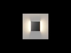 Baliza LED empotrable para escalones de Beneito & Faure - 4 W, luz cálida 3000 K, 120° - Aplique de pared cuadrado blanco