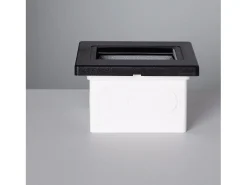 Baliza LED 1.5W Empotrable Pared Negro Randy 3000K Blanco Cálido
