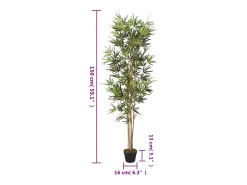 Bambú artificial 828 hojas 150 cm verde