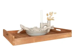 Bandeja de teca natural 58 x 38 cm