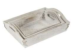 Bandeja MCW-C50 Shabby look (juego de 3), blanco, shabby