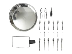 Bandeja para servir marisco con 22 accesorios