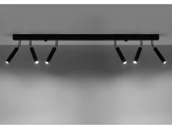 Barra Dritta Flush 6 Luce Nera G9 Barra recta Flush 6 Light Black G9