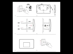 Beneito & Faure - Baliza empotrada LED Mis Sq Wall de 3 W - Baliza empotrada cuadrada IP65 con interruptor 2700K/3200K/4000K - Corten