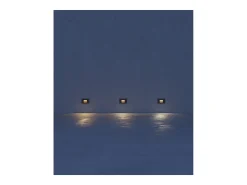 Beneito & Faure - Baliza empotrada LED Mis Sq Wall de 3 W - Baliza empotrada cuadrada IP65 con interruptor 2700K/3200K/4000K - Corten