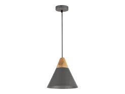Bicones Lámpara Colgante de Techo Dome Negra, 1 Luz, E27