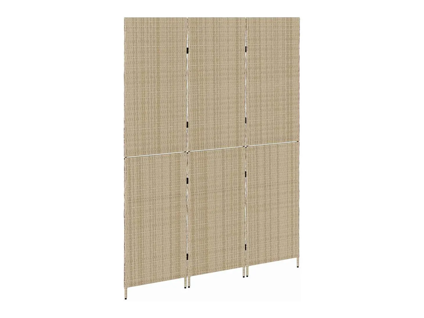 Biombo beige 147 x 180 cm polirratán
