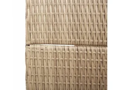 Biombo beige 147 x 180 cm polirratán