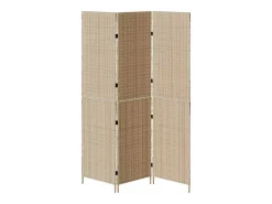 Biombo beige 147 x 180 cm polirratán