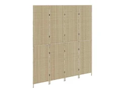 Biombo beige 196 x 200 cm polirratán