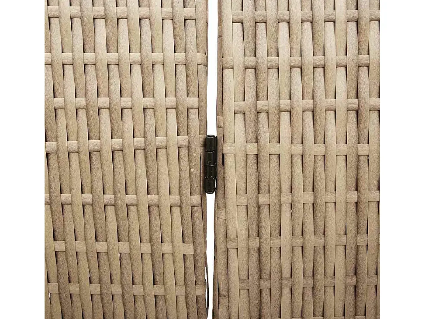 Biombo beige 146 x 200 cm. polirratán