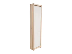 Biombo de 5 paneles Crema 200 x 170 x 4 cm Tela