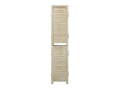Biombo de 4 paneles de madera maciza de paulownia 140x165 cm ES548118