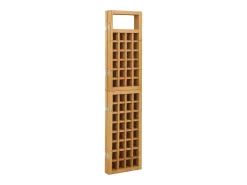 Biombo de 4 paneles de madera maciza de pino, 161 x 180 cm