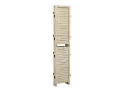 Biombo de 5 paneles de madera maciza de paulownia 175x165 cm ES877770