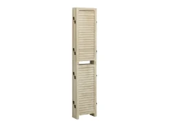 Biombo de 6 paneles de madera maciza de paulownia 210x165 cm ES828133