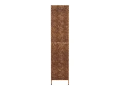 Biombo de 5 paneles jacinto de agua marrón 205x180 cm ES487200