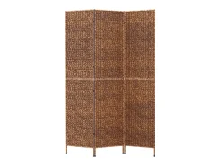 Biombo de 3 paneles jacinto de agua marrón 122x180 cm ES255798