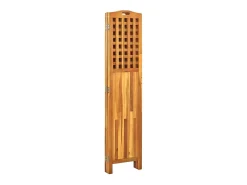 Biombo de 4 paneles madera maciza de acacia 121x2x120 cm ES339396