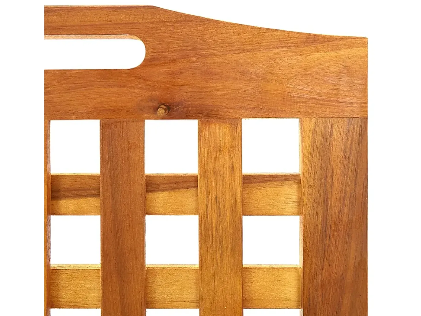 Biombo de 4 paneles madera maciza de acacia 121x2x120 cm ES339396