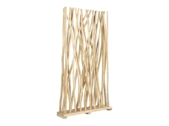 Biombo de madera de teca - Ancho 100 x Prof. 25 x Alt. 180 cm - Natural - GAYANA