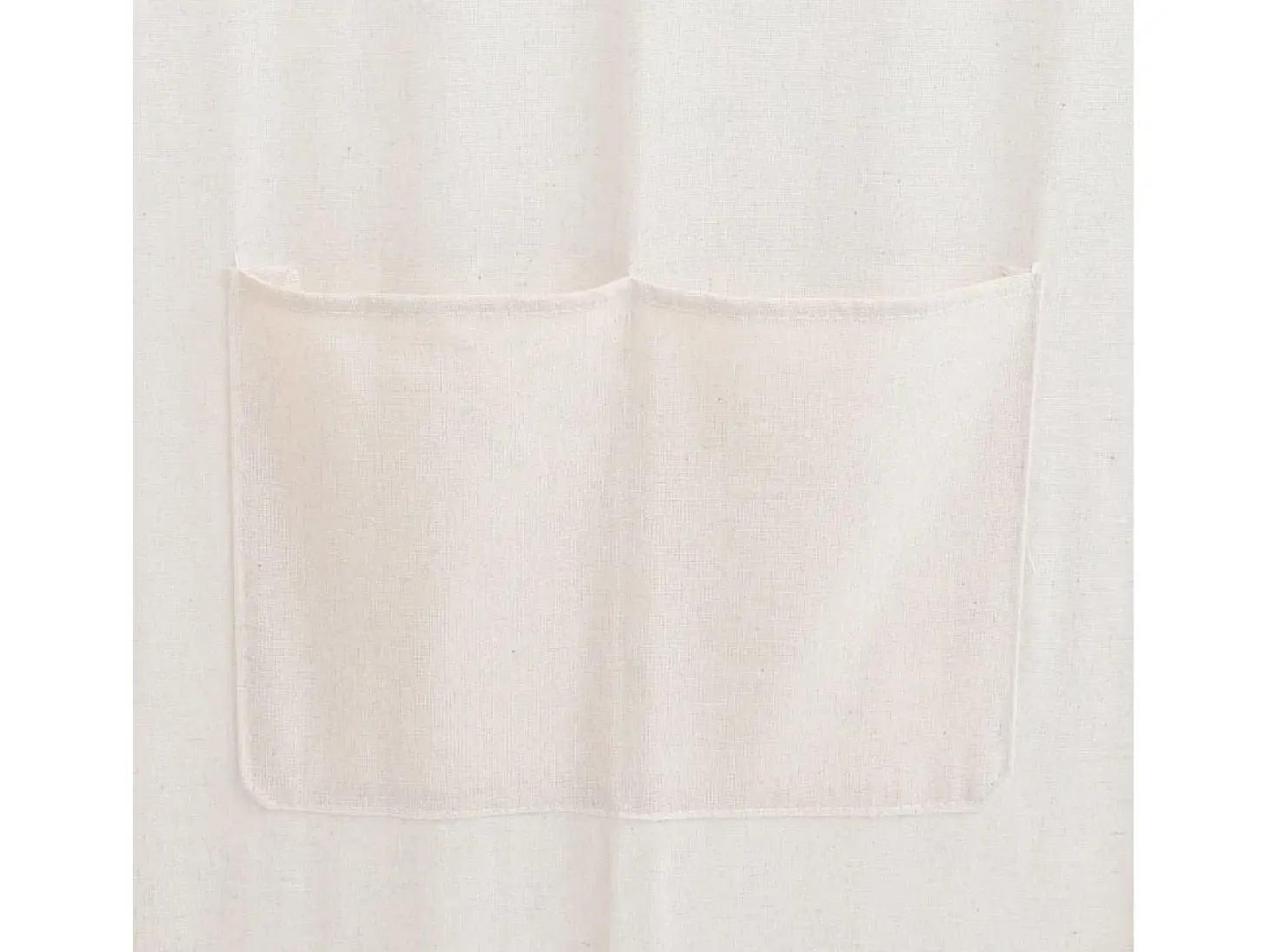 Biombo divisor 5 paneles de tela crema 200x170x4 cm ES313625