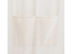 Biombo divisor 5 paneles de tela crema 200x170x4 cm ES313625