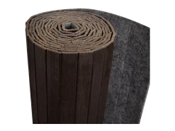 Biombo divisor bambú marrón oscuro 250x165 cm ES992615