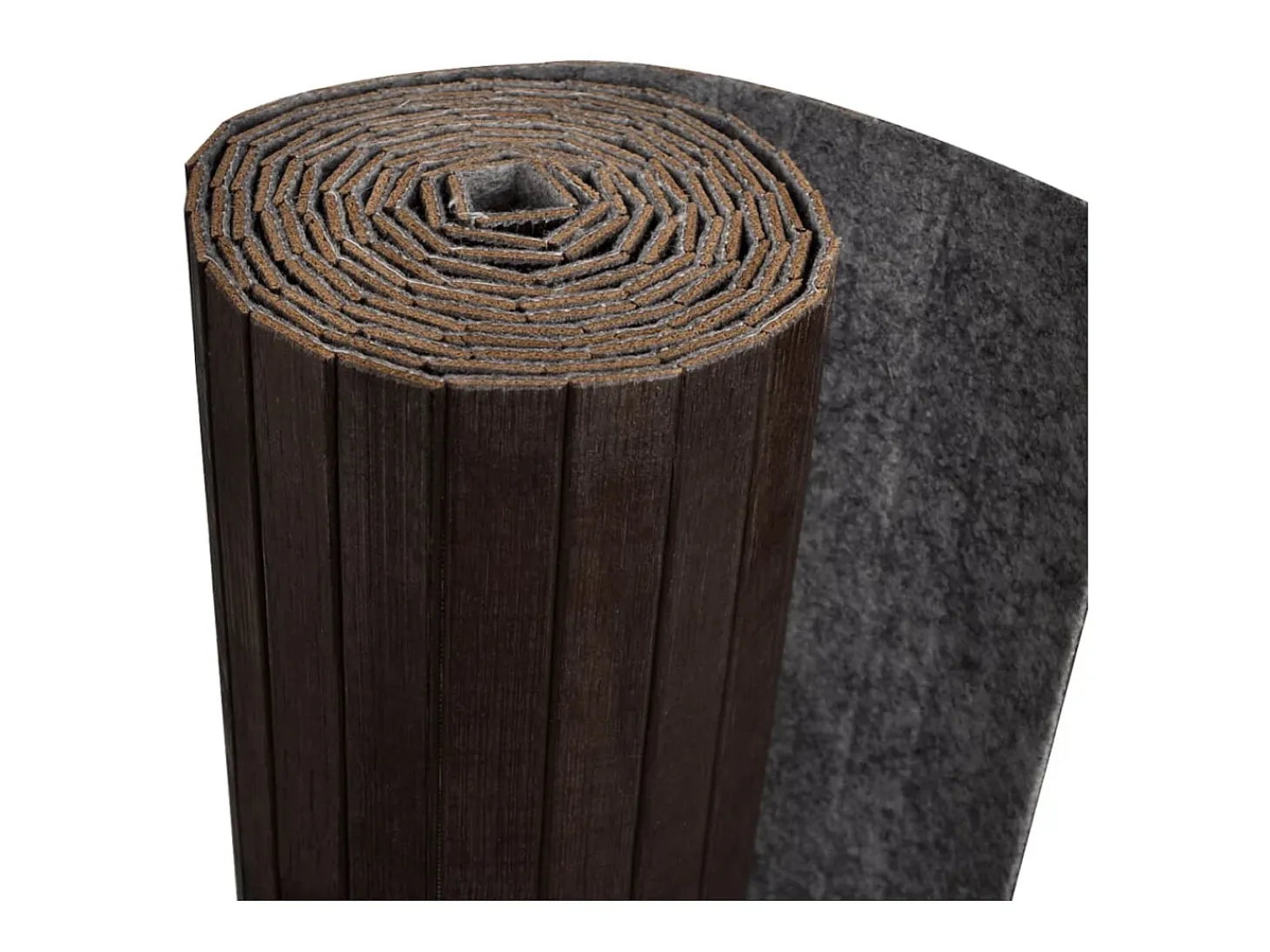 Biombo divisor bambú marrón oscuro 250x165 cm ES992615
