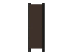 Biombo divisor de 5 paneles marrón 250x180 cm ES427688