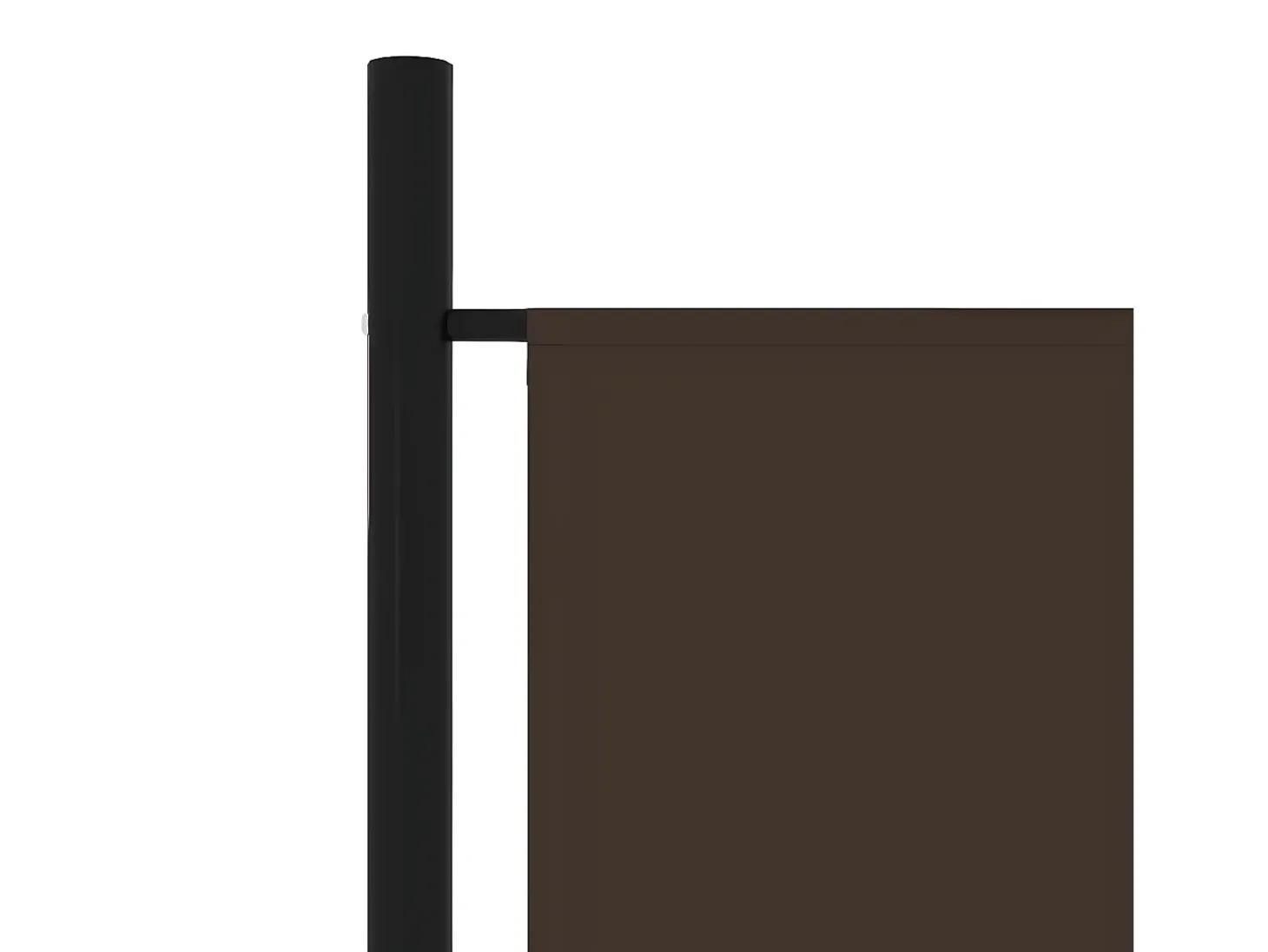 Biombo divisor de 5 paneles marrón 250x180 cm ES427688