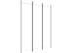 Biombo divisor de 3 paneles de tela blanco 150x200 cm ES986079